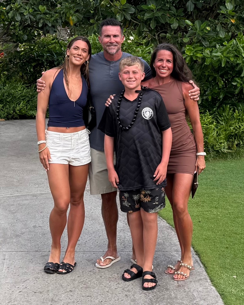 Rick Valentine with his family